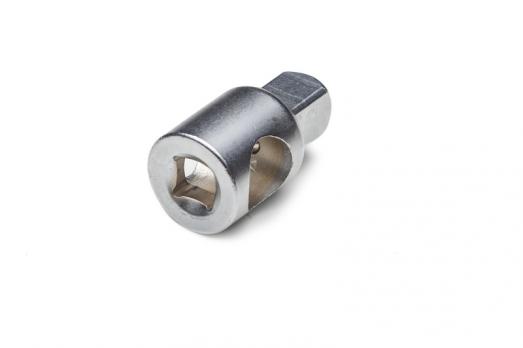 Перехідник CrV 3/8 (М) x 1/2 (П) з отвором для воротка СИЛА (257103)