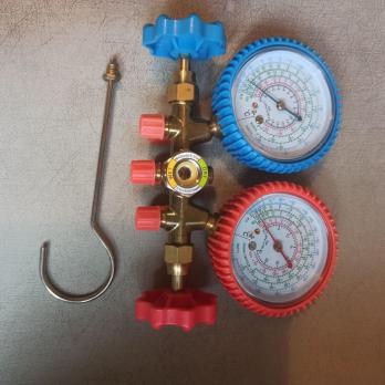 Манометричний колектор двовентильний Brass Manifold Gauge Set